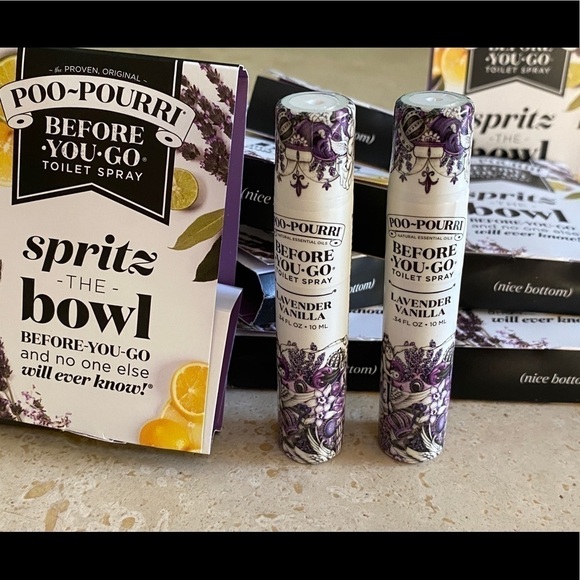 12 Poo-Pourri Before-you-go Toilet Spray 10ml Bottle Lavender Vanilla - Picture 1 of 2